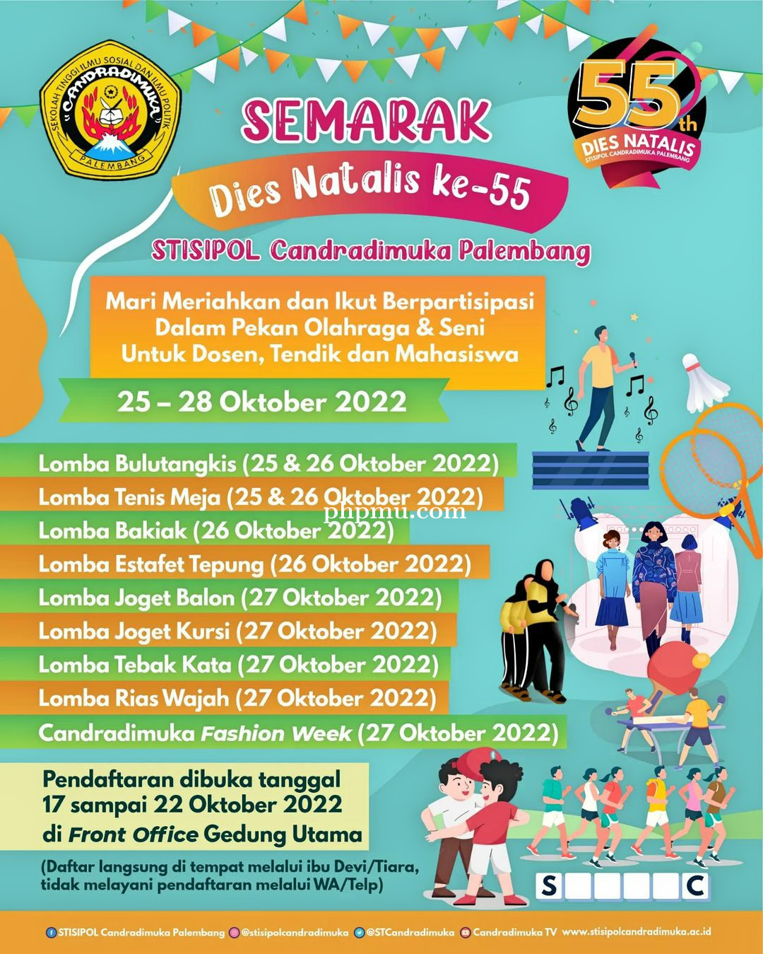 Semarak Dies Natalis STISIPOL Candradimuka ke-55