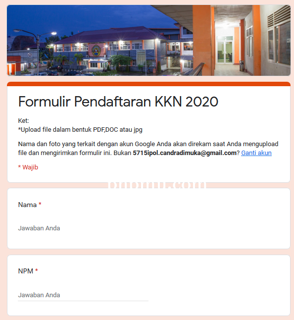 Pengumaman KKN XXIV Tahun 2020